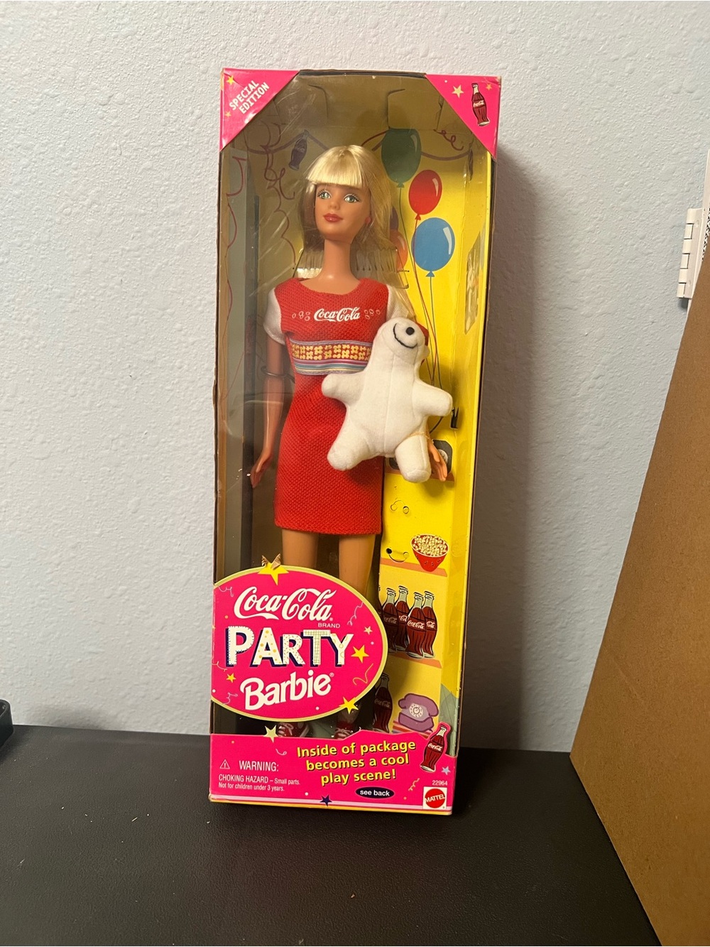 vintage 1998 Coca-Cola Party Barbie